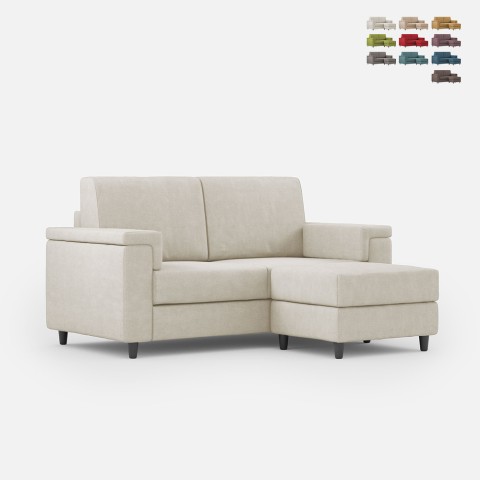 2-personers sofa med chaiselong puf i stof til moderne stue Marrak 120P  Kampagne