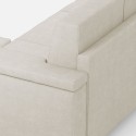 2-personers sofa med chaiselong puf i stof til moderne stue Marrak 120P  