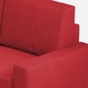 Moderne 2-personers sofa i stof  168 cm italiensk design Sakar 140 