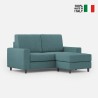 2-personers sofa med chaiselong eller puf i moderne stil 168cm Sakar 140P Mål