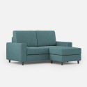 2-personers sofa med chaiselong eller puf i moderne stil 168cm Sakar 140P 