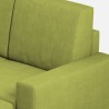 3-personers sofa med chaiselong eller puf i stof 208cm Sakar 180P 