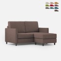 Moderne 2-personers stofsofa på 158cm med ottoman Karay 140P Kampagne