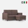 Moderne 2-personers stofsofa på 158cm med ottoman Karay 140P 