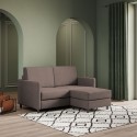 Moderne 2-personers stofsofa på 158cm med ottoman Karay 140P Mål