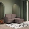 Moderne 2-personers sofa med chaiselong eller puf 158cm Karay 140P Mål