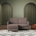 Moderne 2-personers stofsofa på 158cm med ottoman Karay 140P 