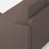 Moderne 2-personers stofsofa på 158cm med ottoman Karay 140P 