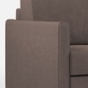Moderne 2-personers stofsofa på 158cm med ottoman Karay 140P 