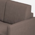Moderne 2-personers stofsofa på 158cm med ottoman Karay 140P 
