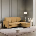 Sofa 3 sæder polstret i stof med puf i moderne stil Karay 180 Mål