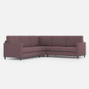 Moderne hjørnesofa i design i stof til 5 personer, måler 241x241 cm, model Karay 14AG. 