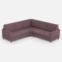 Moderne hjørnesofa i design i stof til 5 personer, måler 241x241 cm, model Karay 14AG. 