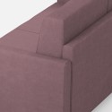 Moderne hjørnesofa i design i stof til 5 personer, måler 241x241 cm, model Karay 14AG. 