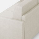 Hjørnesofa design 6 pladser 281x221 cm i moderne Karay 18AG stof 