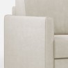Hjørnesofa design 6 pladser 281x221 cm i moderne Karay 18AG stof 