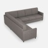 Sofa hjørnesofa i stof 7 sæder stor 281x281cm Karay 218AG 