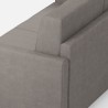 Sofa hjørnesofa i stof 7 sæder stor 281x281cm Karay 218AG 