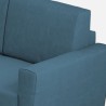 Sofa 2 sæder moderne stil stofbeklædning 172cm Yasel 140 