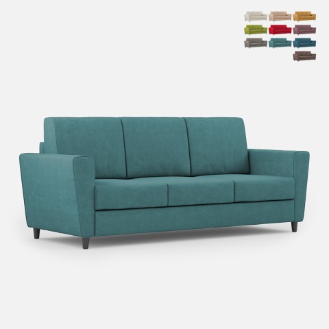Moderne 3-personers sofa i stof 212cm elegant design Yasel 180 Kampagne