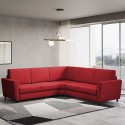 Sektionssofa med plads til 5 personer, 248x248 cm, i polstret stof Yasel 14AG Mål