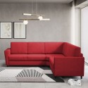 Sektionssofa med plads til 5 personer, 248x248 cm, i polstret stof Yasel 14AG 