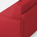 Sektionssofa med plads til 5 personer, 248x248 cm, i polstret stof Yasel 14AG 