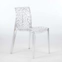 Gruvyer Grand Soleil stabelbar gennemsigtig spisebord stol polycarbonate Mængderabat