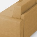 Sofa stue 6 pladser moderne hjørne stof 288x248cm Yasel 18AG 