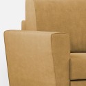 Sofa stue 6 pladser moderne hjørne stof 288x248cm Yasel 18AG 