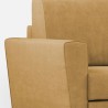 Sofa stue 6 pladser moderne hjørne stof 288x248cm Yasel 18AG 