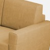 Sofa stue 6 pladser moderne hjørne stof 288x248cm Yasel 18AG 