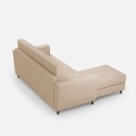 Moderne 3-personer sofa med chaiselong eller puf 212cm Yasel 180P 