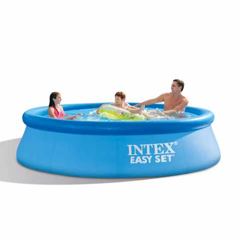 Intex 28122 Easy Set 305x76cm rund fritstående oppustelig pool badebassin Kampagne