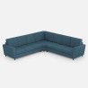 Sofa 7 sæders stor moderne hjørnesofa i stof 288x288cm Yasel 218AG 