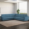 Sofa 7 sæders stor moderne hjørnesofa i stof 288x288cm Yasel 218AG Mål