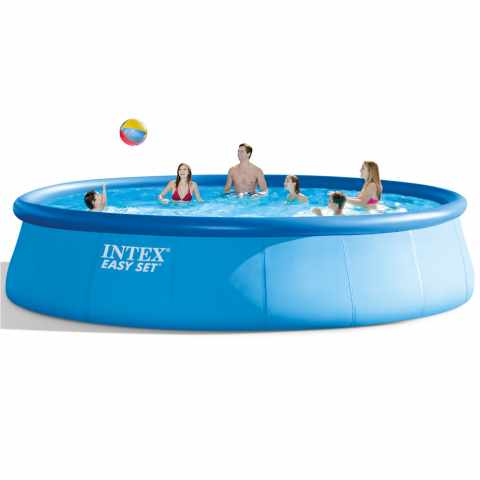 Intex 26176 ex 28176 Easy Set 549x122cm rund fritstående oppustelig pool Kampagne