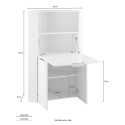 Hjørnefoldbart pladsbesparende skrivebord 90x56cm Layla II Valgfri