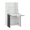 Pladsbesparende skrivebord 70x35 cm, foldbar hylde, skjult skab Layla Udsalg