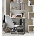 Pladsbesparende skrivebord 70x35 cm, foldbar hylde, skjult skab Layla Mængderabat