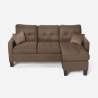 Moderne 3-personers sofa med 2 puder og chaiselong eller puf Remissus Køb