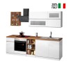 Komplet modulært køkken i moderne stilrent design 256cm Unica Model