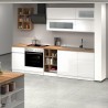 Komplet modulært køkken i moderne stilrent design 256cm Unica Rabatter