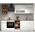 Komplet modulært køkken i moderne stilrent design 256cm Unica 