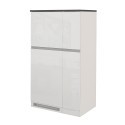 Sæt indbyggede køleskabsmøbler og lineært køkkenkrydderihylde Fist 