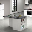 Moderne køkkenø med køkkenbord og 2 låger 160x90x90cm Grover Valgfri