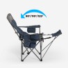 Trivor foldbar campingstol med justerbar ryglæn og fodstøtte Udvalg