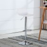 Juneau gennemsigtig drejelig barstol med moderne design til bar og køkken Udvalg