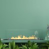 Moderne bord bioethanol pejsebrænder med Athos glas. På Tilbud