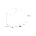 Sanus M drivhus i polycarbonat og aluminium 220x150-220-290x205h Pris